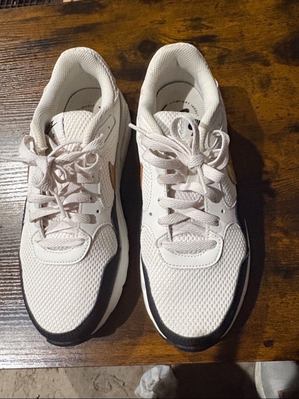 Nike Women's White and Black Athletic Sneakers - Picture 3 of 8